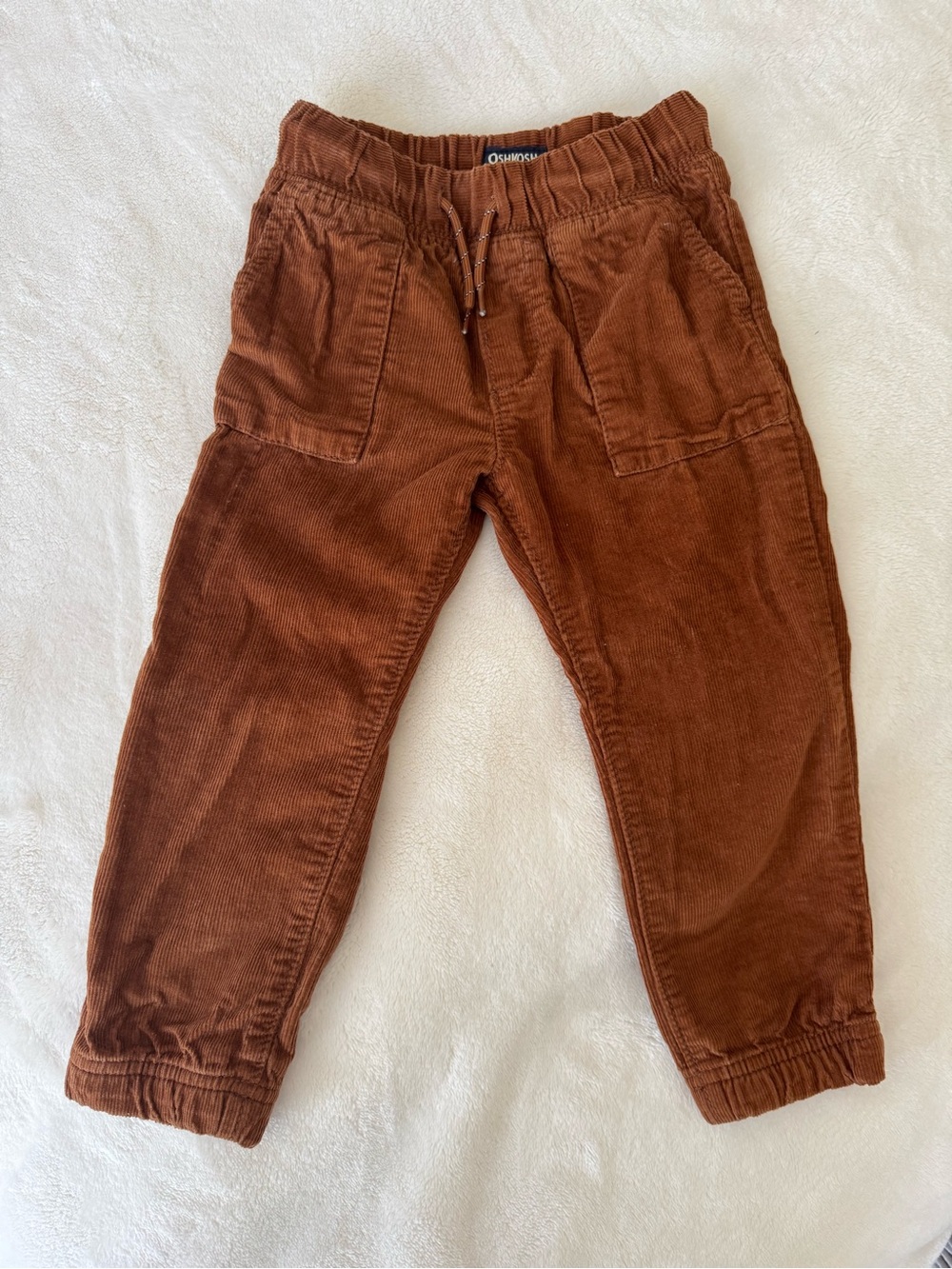OshKosh B'gosh Rust Brown Corduroy Jogger Pants - Like New